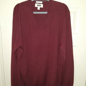 Joseph Abboud Extra Fine Merino Wool V Neck Sweater Men's sz 2XLT